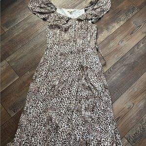 Kori Long Sleeve Animal Print Dress